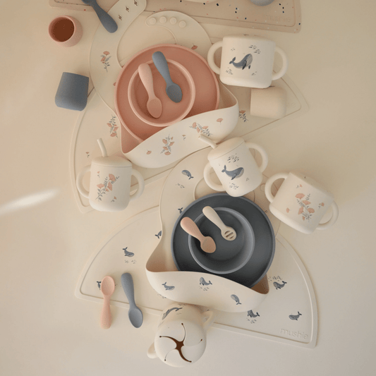 Coffret repas enfant – Fleurs roses