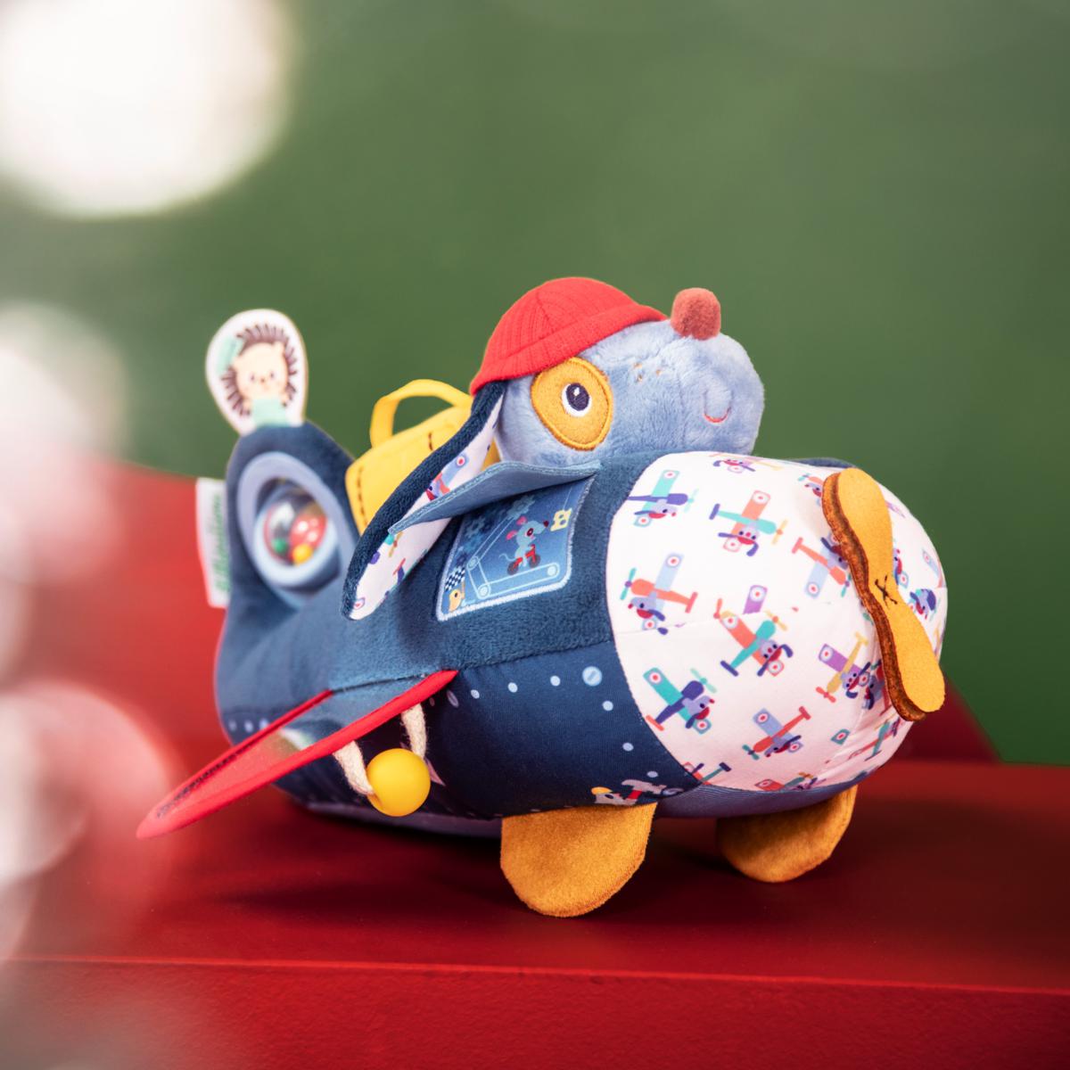 Jouet d'activités avion pour bébé Jules le chien