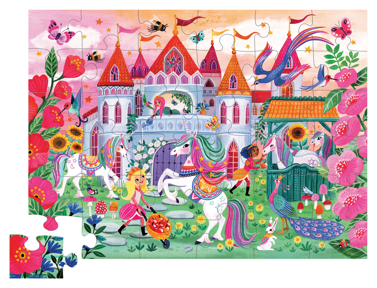 Puzzle Château licorne de 36 pièces