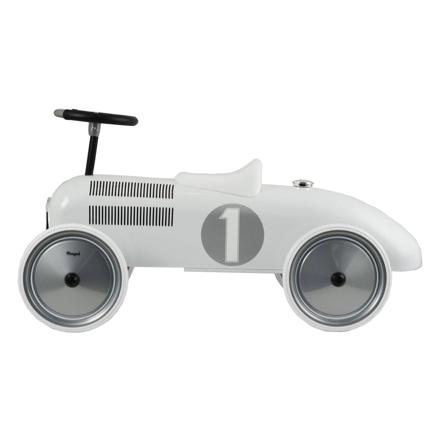 Voiture à pousser autoportée Ride-On blanche