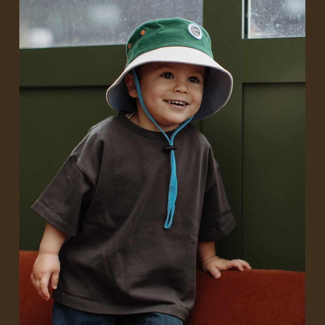 Bob Mini Hope en coton biologique vert sapin pour bébés et enfants