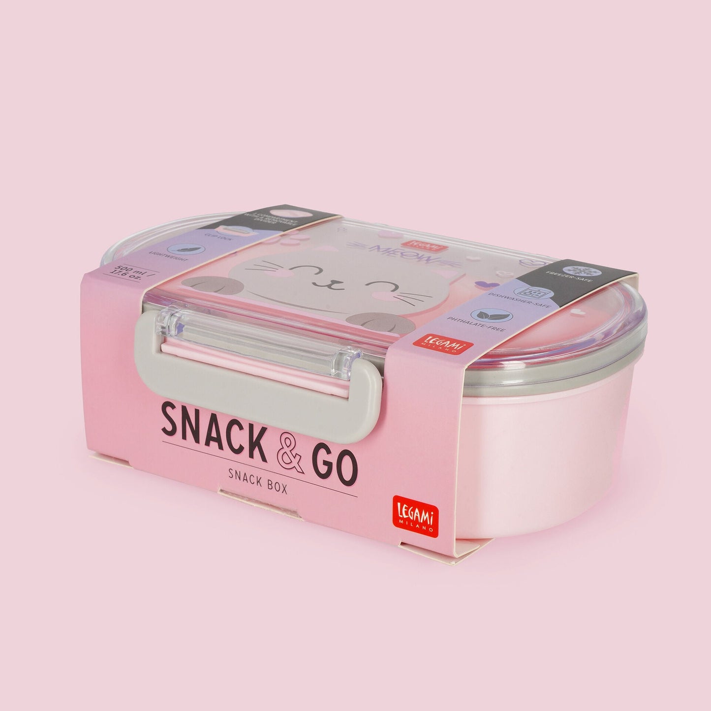 Boîte à goûter Snack & Go Kitty