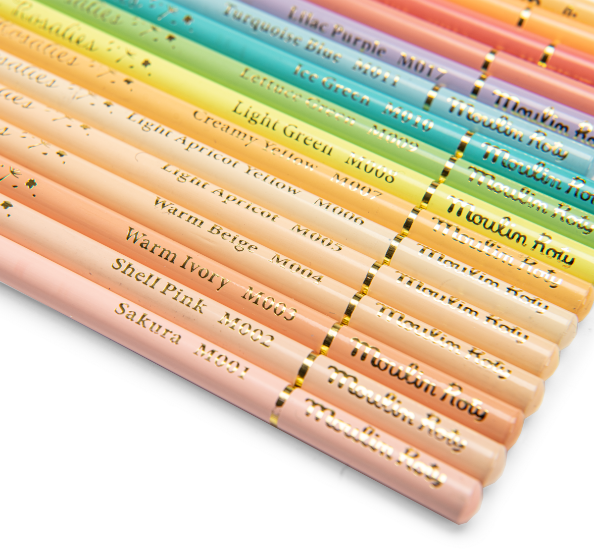 Boîte métal 50 crayons pastels Les Rosalies