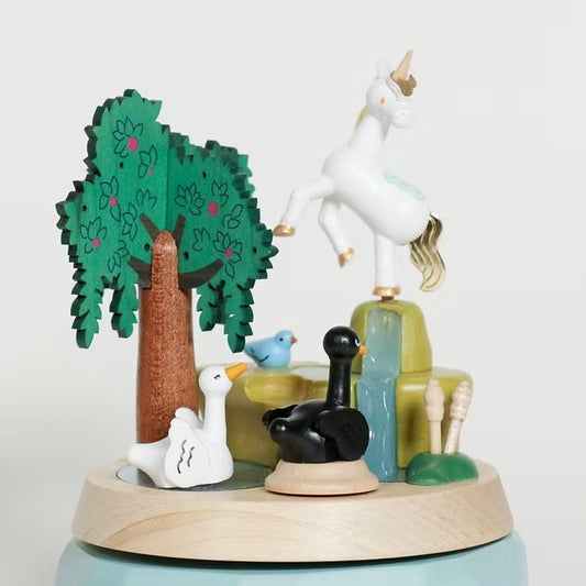 Boîte à Musique Cygnes et Licorne n°51
