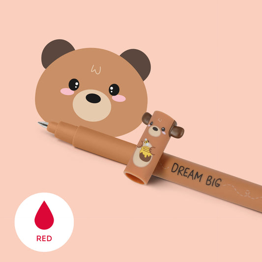 Stylo à Encre Gel Effaçable Teddy Bear Ours « Dream Big » - Erasable Pen