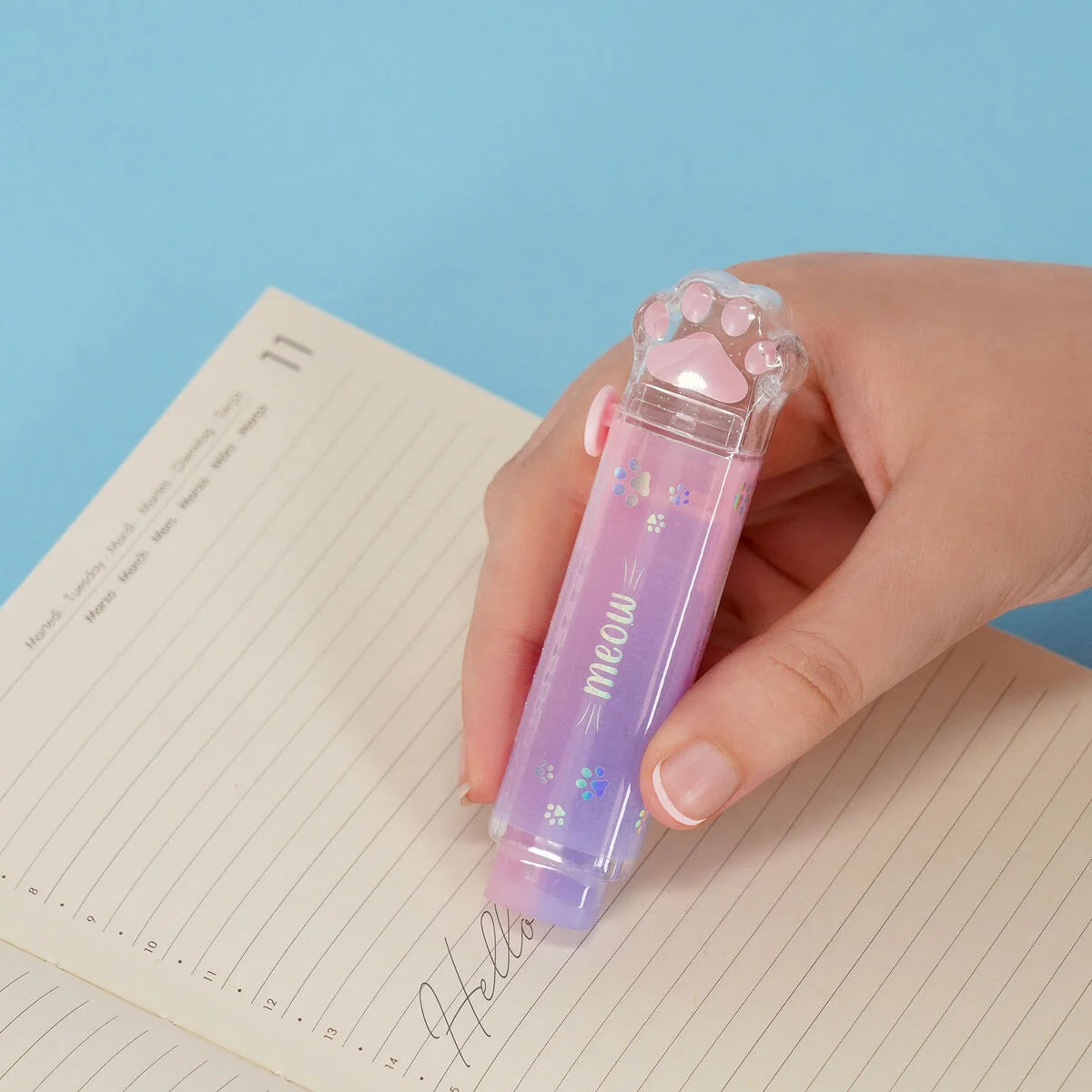 Gomme Rétractable - Chat Meow