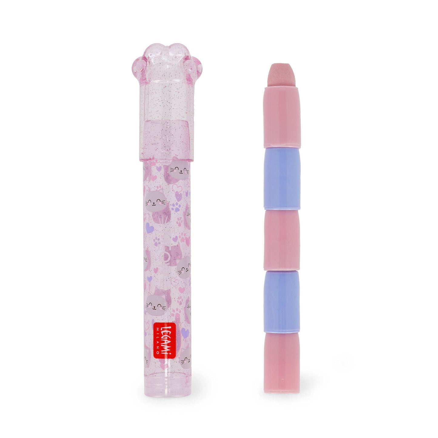 Gommes Empilables Kitty - Set de 5 gommes colorées et parfumées