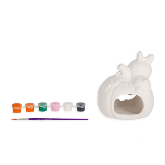 Kit de décoration bougeoir Halloween Bunny à peindre