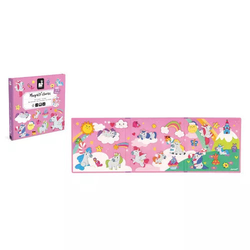 Foldable JANOD unicorn magnetic play board unfolded flat