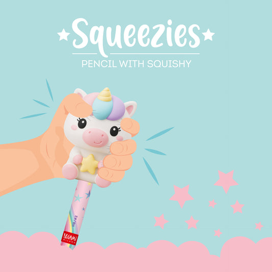 Crayon avec Anti-stress Unicorn « Believe In Magic »- Squeezies