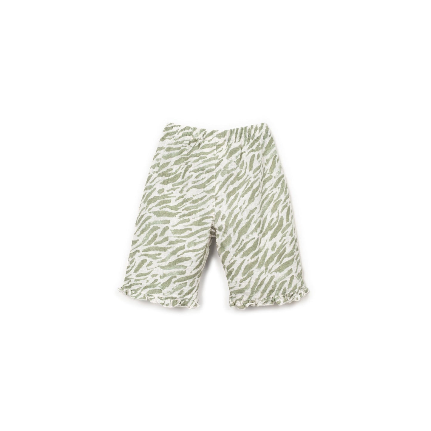 Pantalon en coton biologique imprimé zèbre