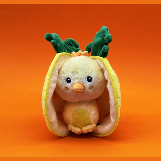 Peluche 2 en 1 Nugget le poussin/ananas Flipetz