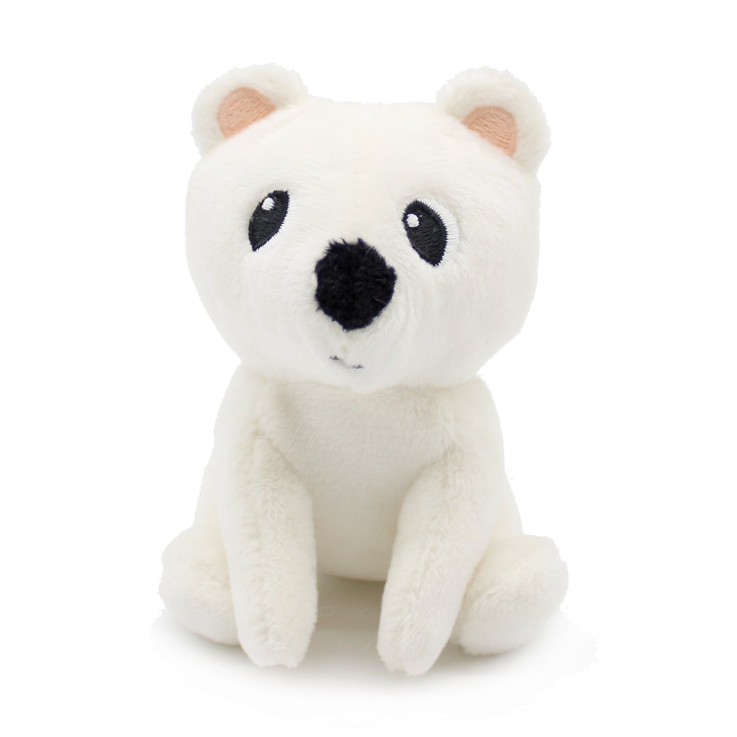 Peluche ours polaire Grobidou maman et son bébé blanc