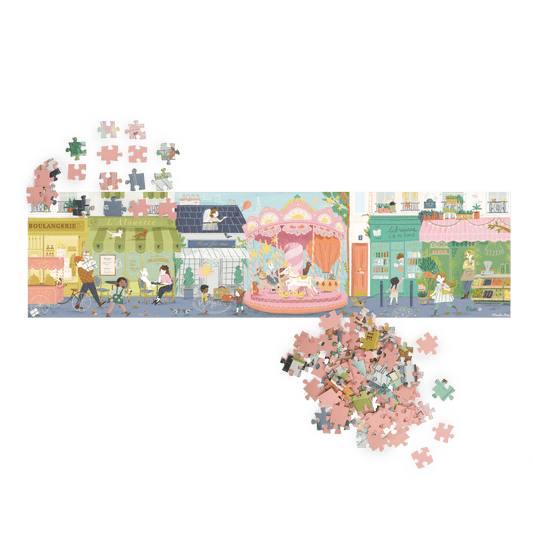 Puzzle 10 rue des lilas (350 pièces) Les Parisiennes
