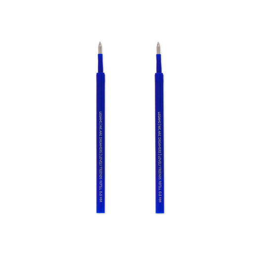 Set de 2 Recharges pour Stylo à Encre Gel Lovely Friends - Encre bleue