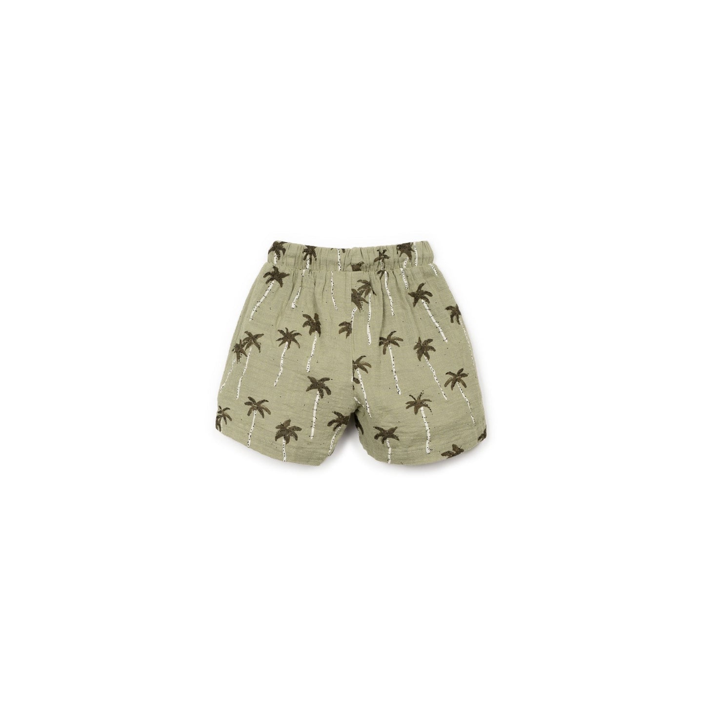 Short en coton imprimé palmiers
