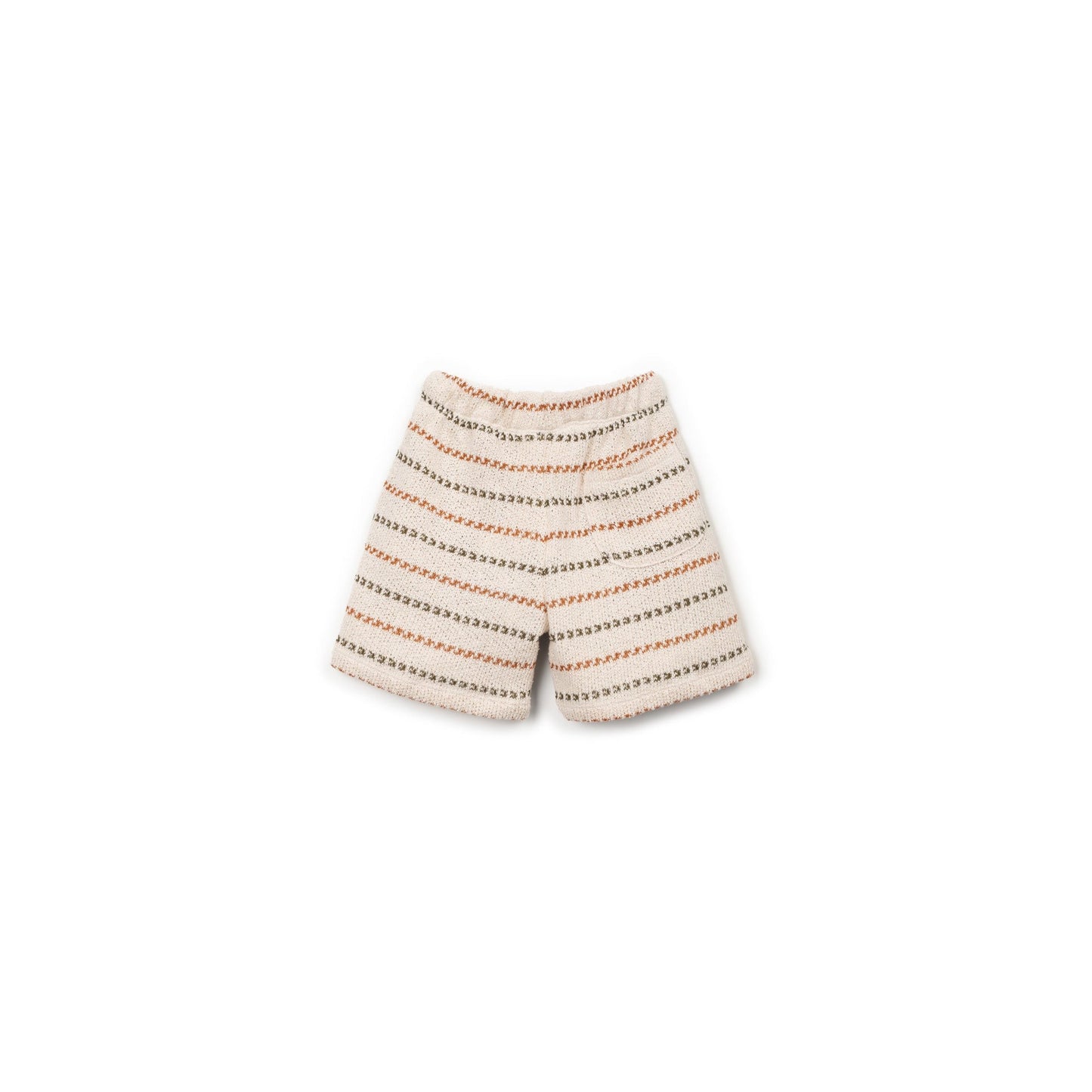 Short en maille rayé