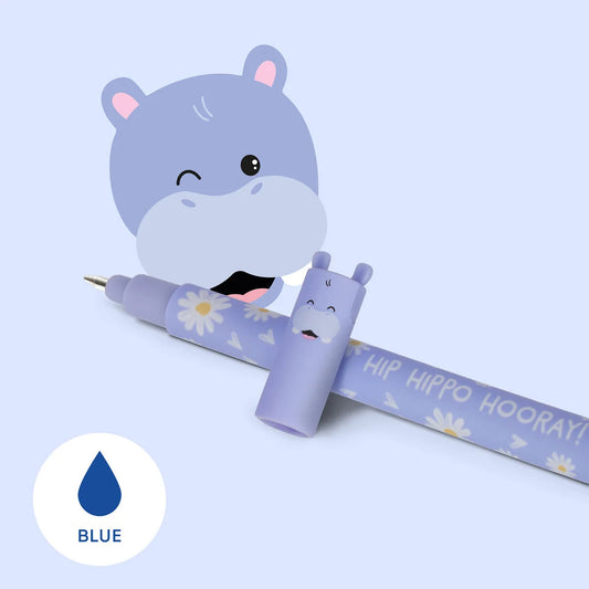 Stylo à Encre Gel Effaçable Hippo « Hip Hippo Hooray! » - Erasable Pen