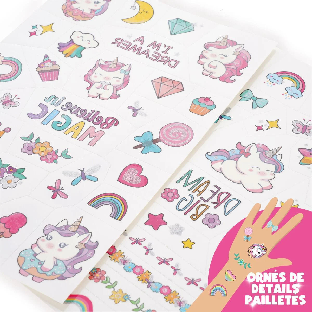 Tatouages Éphémères - Tattoos Licorne