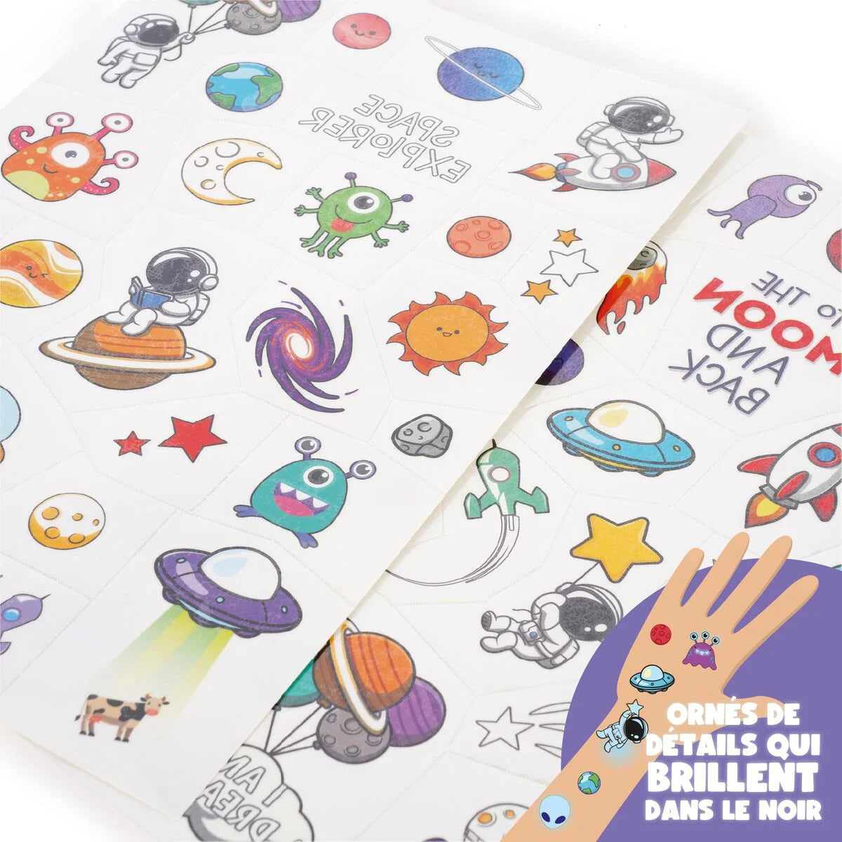 Tatouages Éphémères - Tattoos Espace