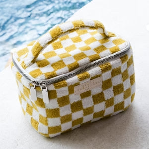 Vanity éponge damier 3 coloris