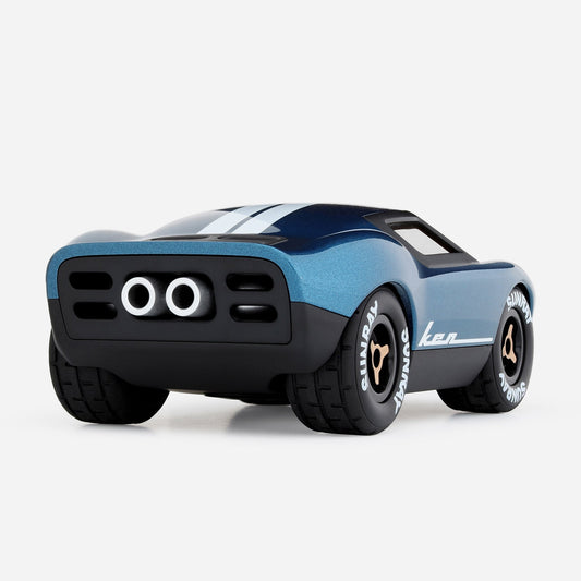 Playforever - Voiture Mini Ken Cash - Bleu/Blanc - L.17,40cm