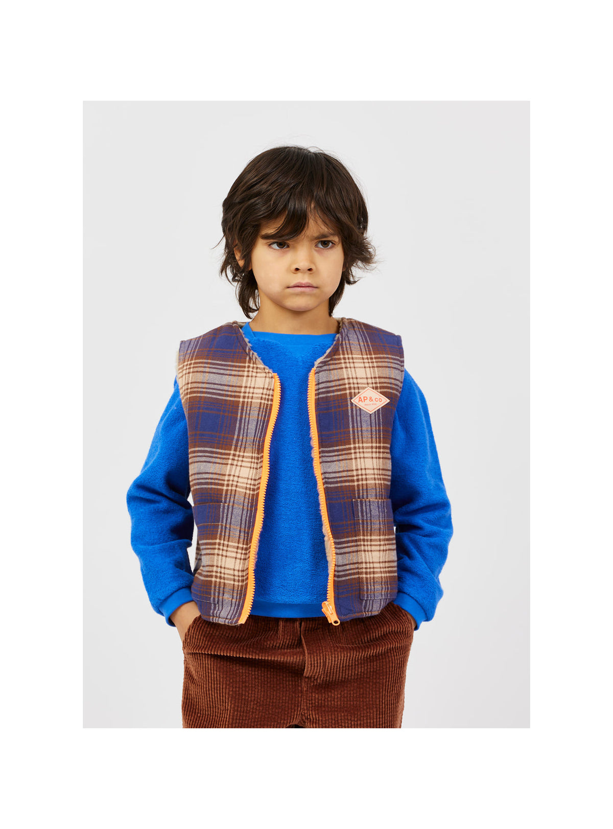 Gilet Ecossais Réversible