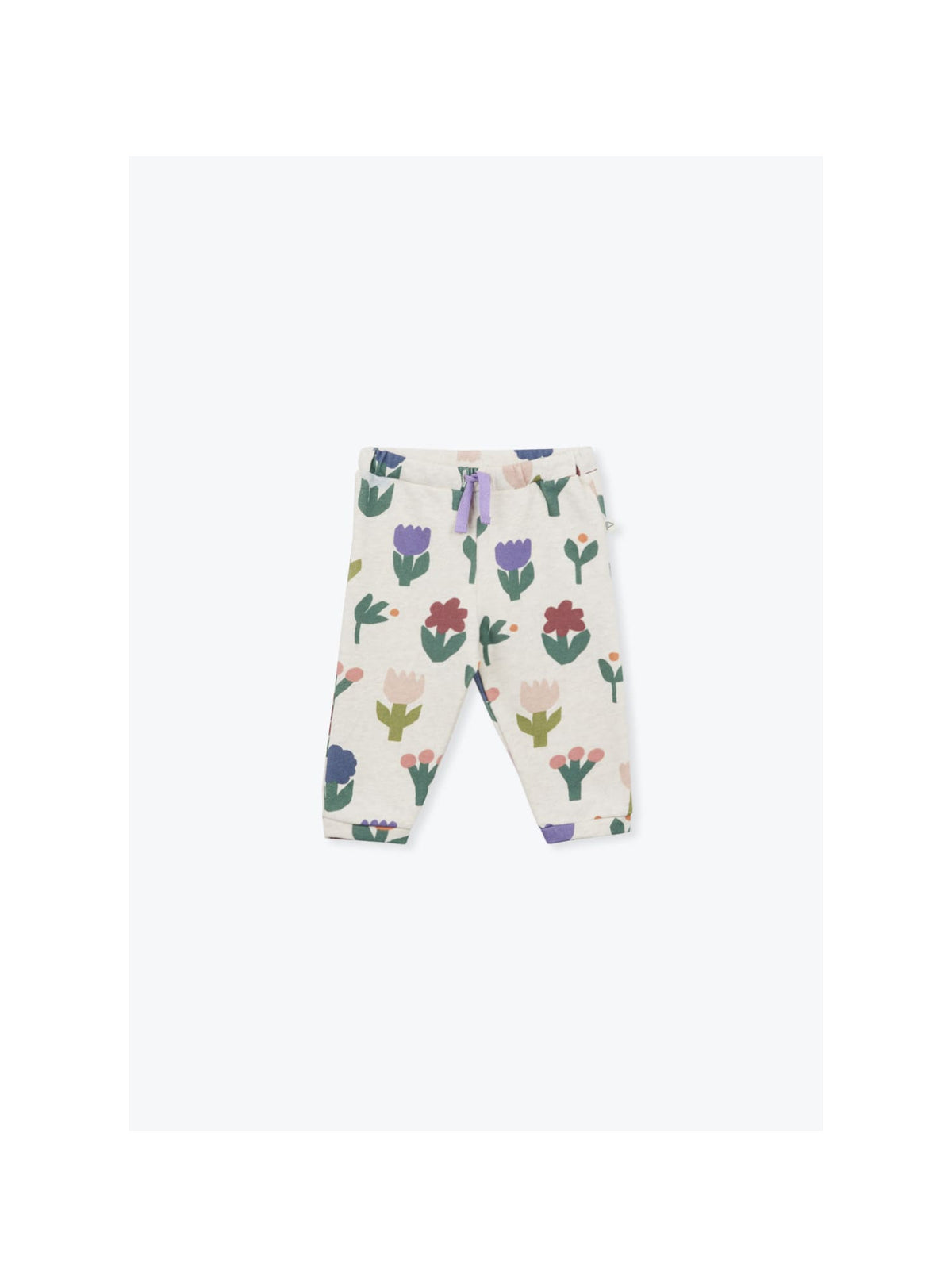 Jogger bébé en molleton fleurs