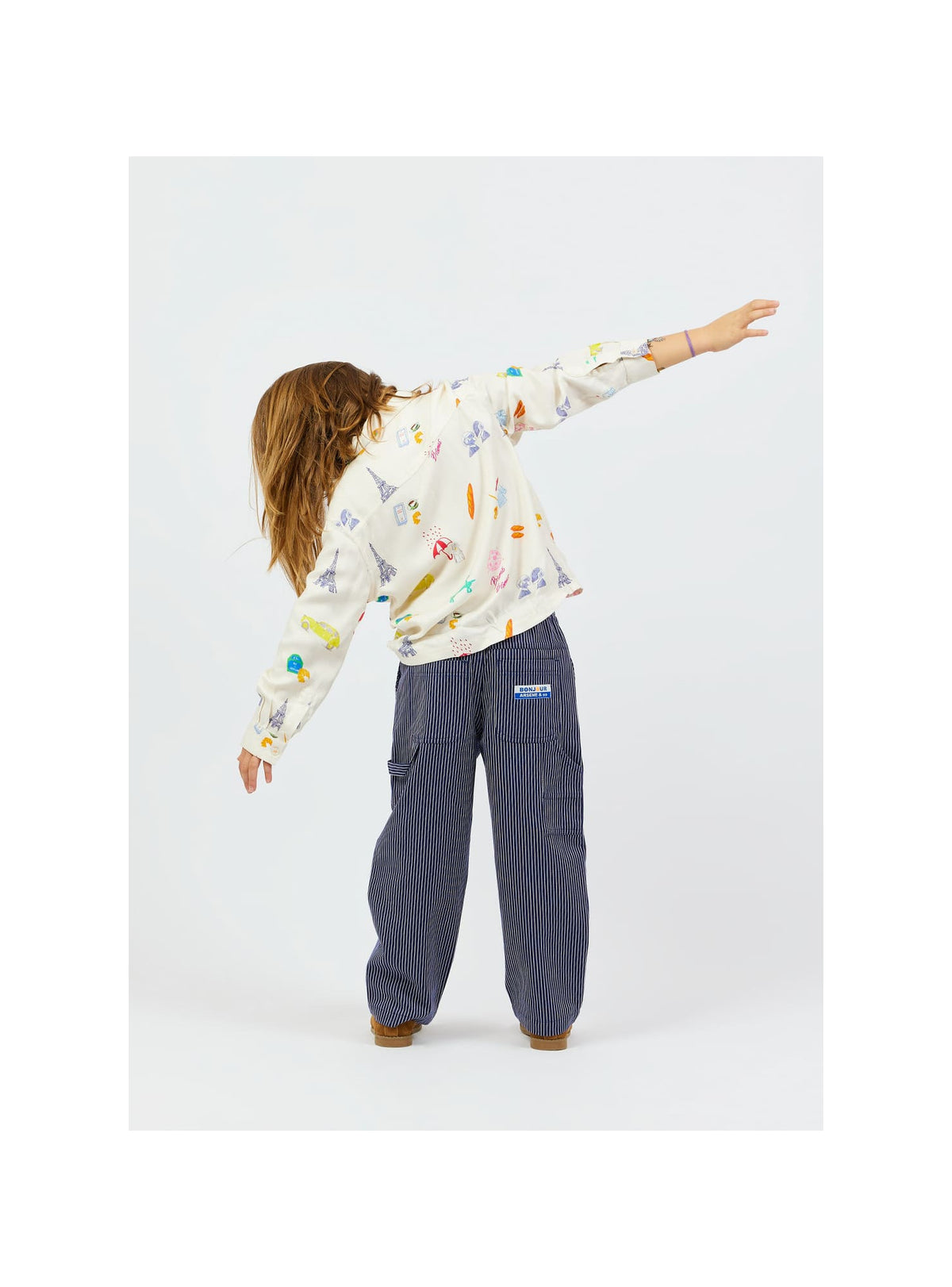 Pantalon Rayures marine