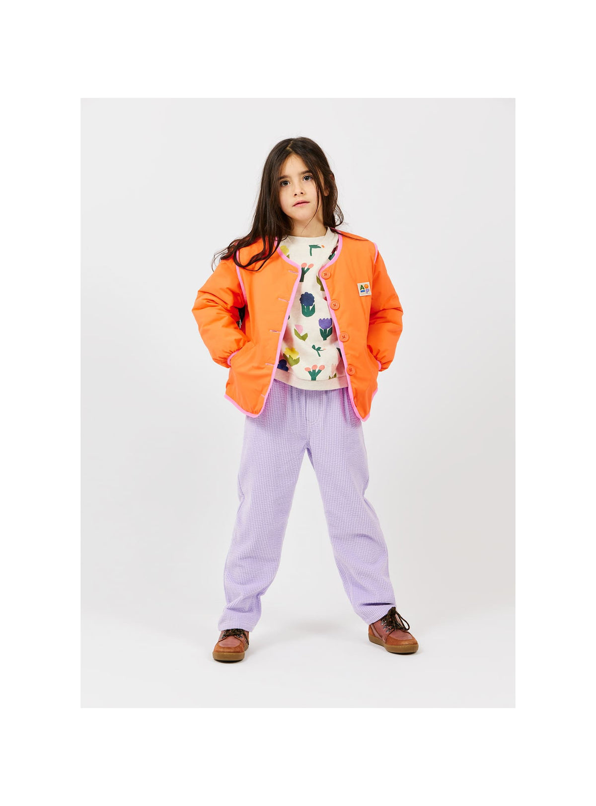 Pantalon Velours côtelé lilas