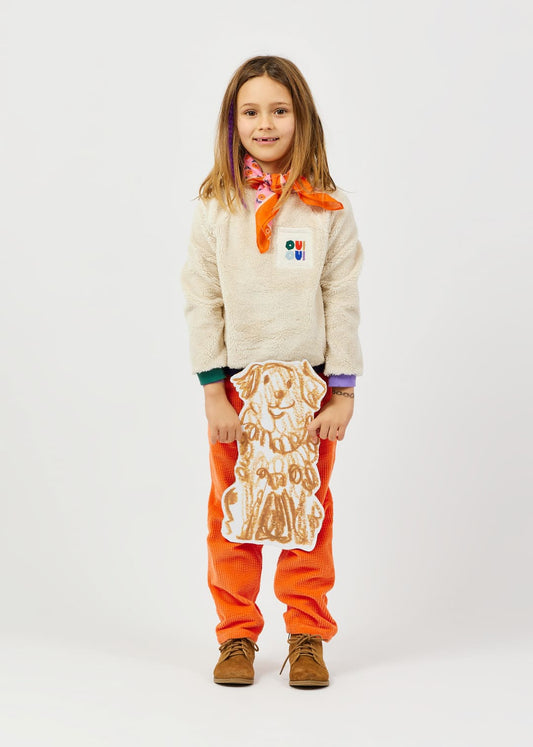 Sweat Sherpa beige chiné