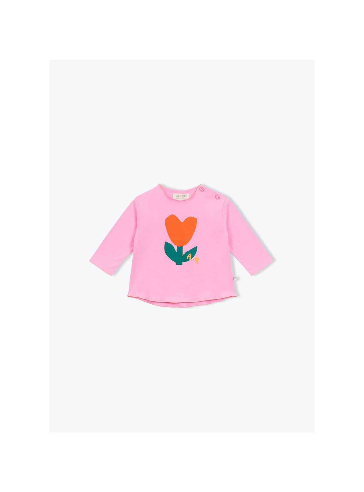 T-shirt Bébé Fleur Coeur
