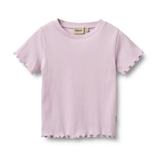 T-shirts côtelés manches courtes pour enfant