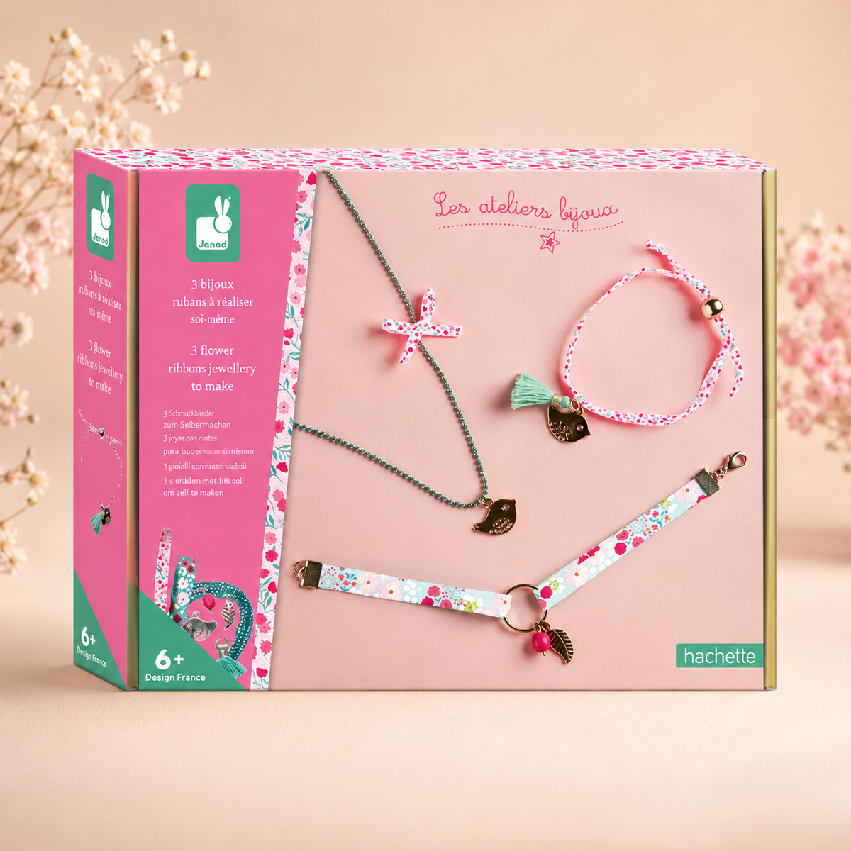 3 Bijoux Rubans à Fleurs à Créer