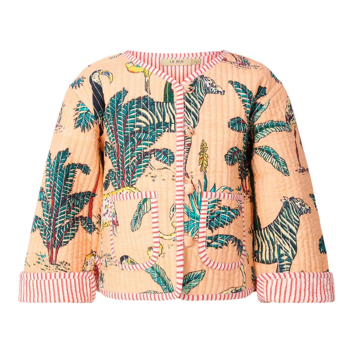 Veste Daantje matelassée en coton - pêche