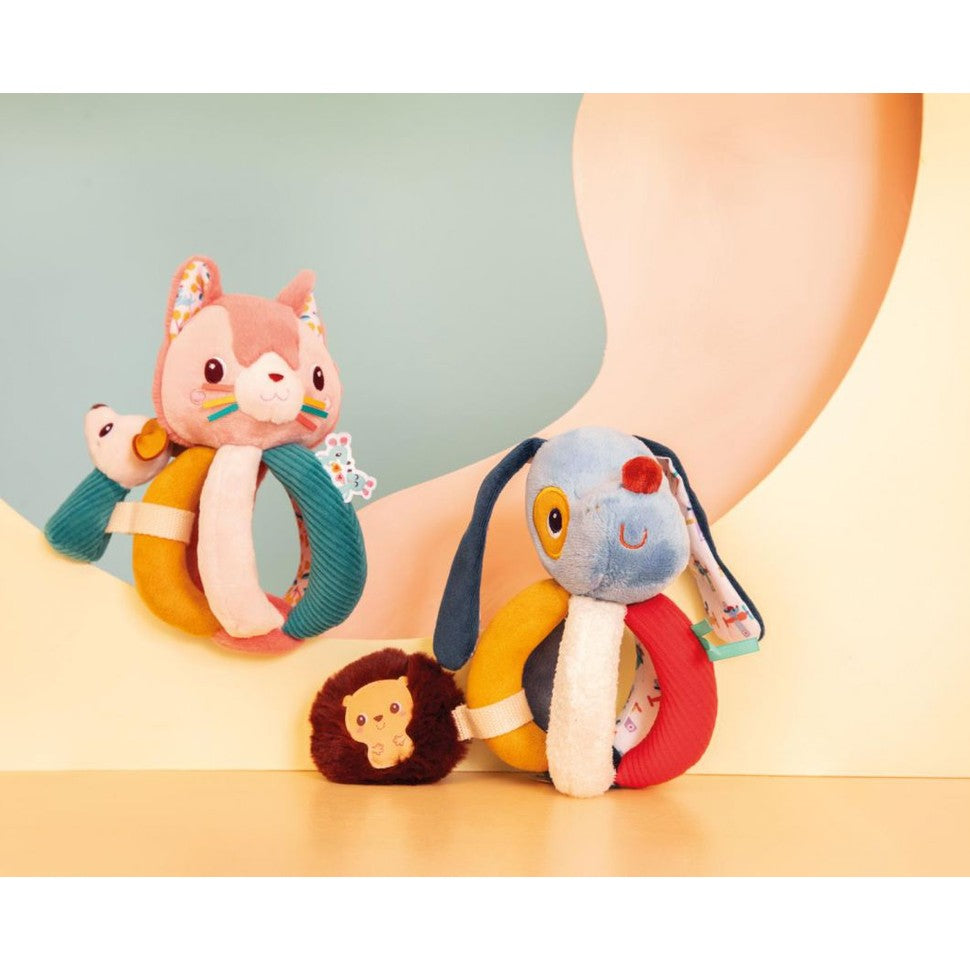 Hochet à poignées Jeanne le chat