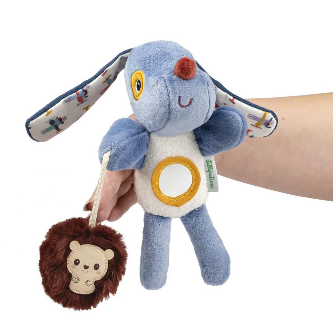 Peluche marionnette à doigts Jules le chien