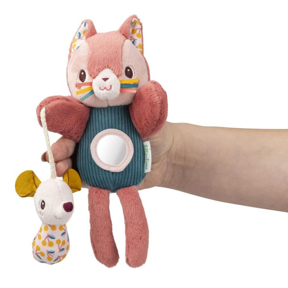 Peluche marionnette à doigts Jeanne le chat