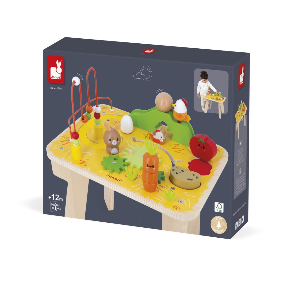 Table d'Activités Ferme en bois