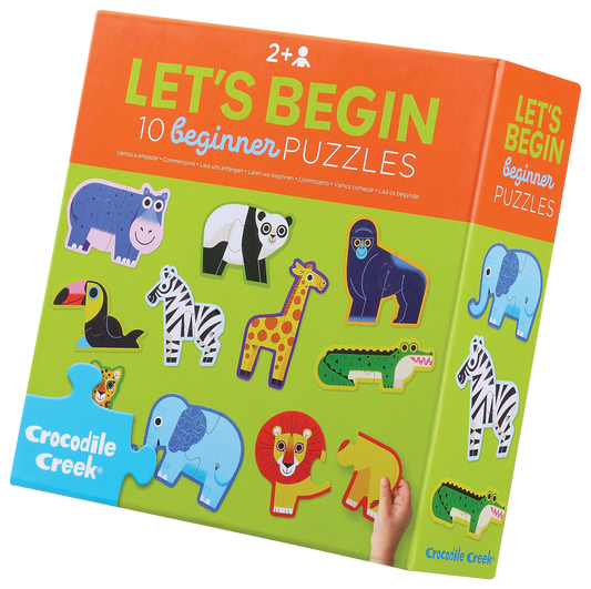 Puzzle Lets Begin - 10 puzzles de 2 pièces - Jungle - 2a+