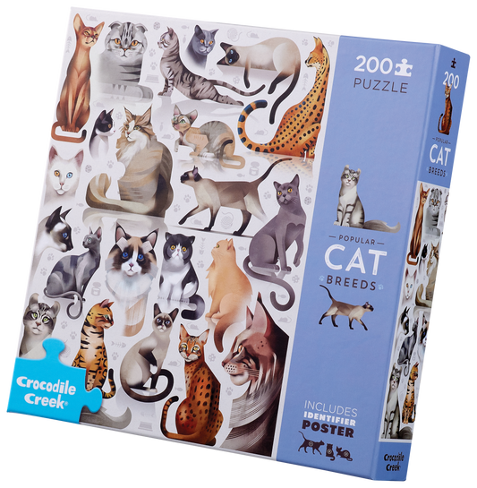 Puzzle + Poster - 200 pièces - Puzzle + Poster Animaux du monde - 6a+