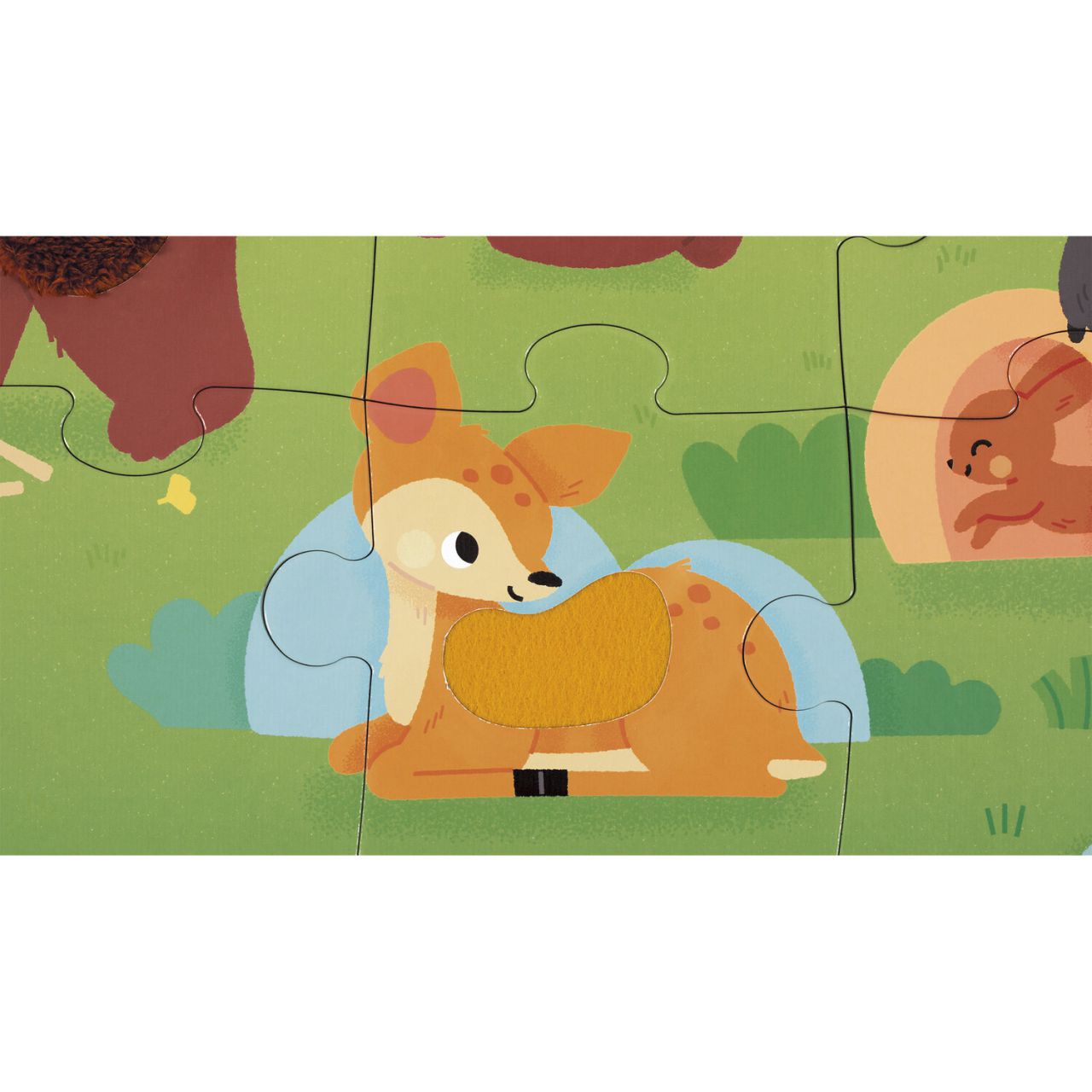 Puzzle Tactile 'La Forêt' 20 pièces