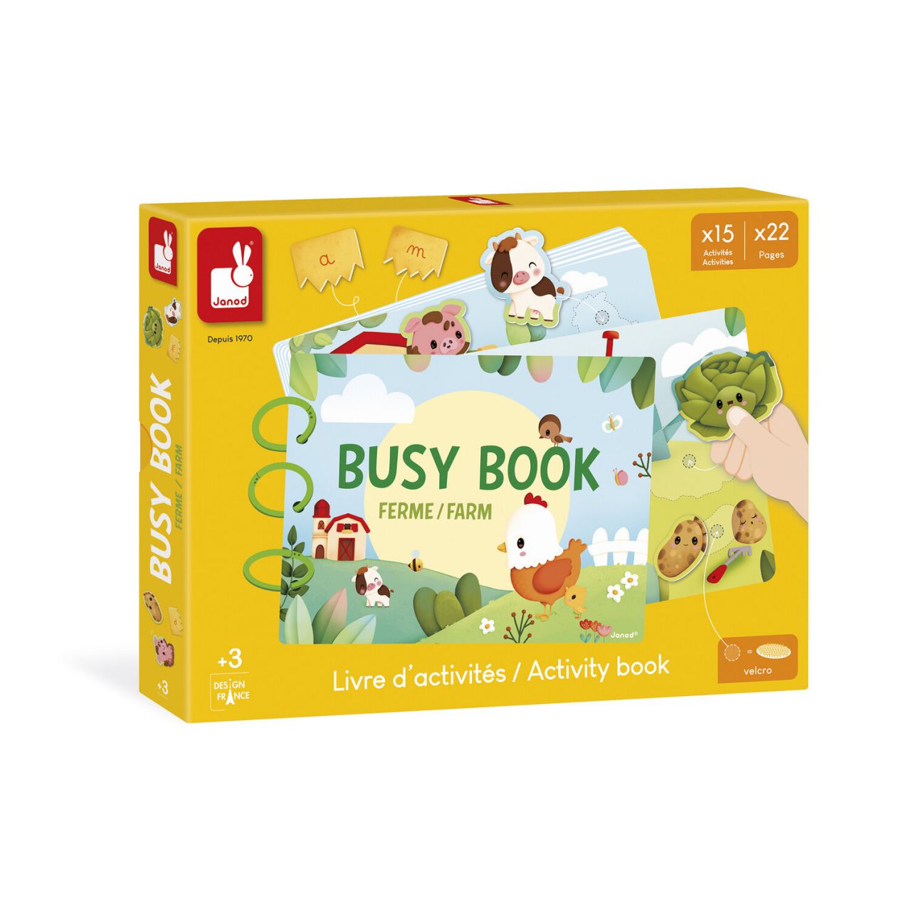 Busy-book Ferme en carton