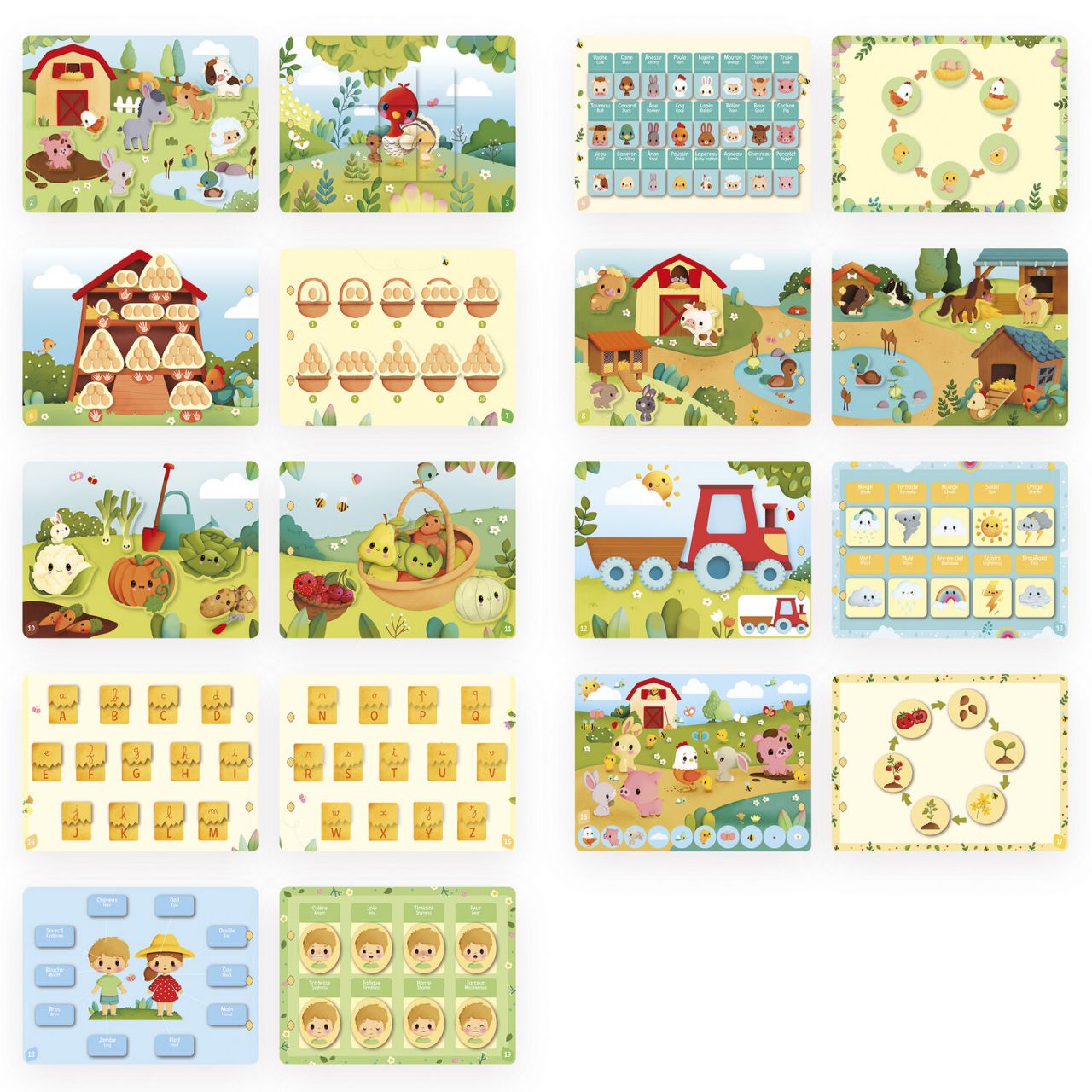 Busy-book Ferme en carton