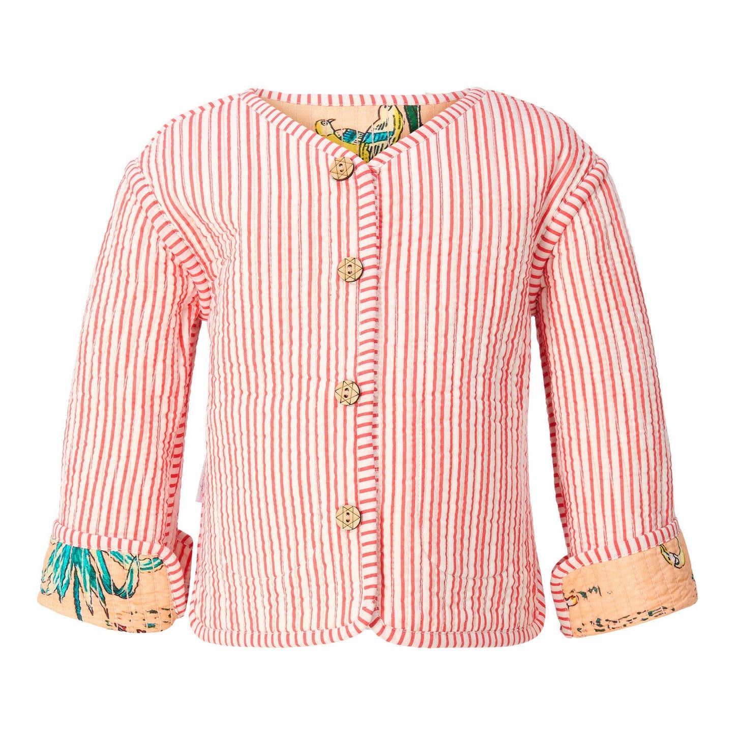 Veste Daantje matelassée en coton - pêche