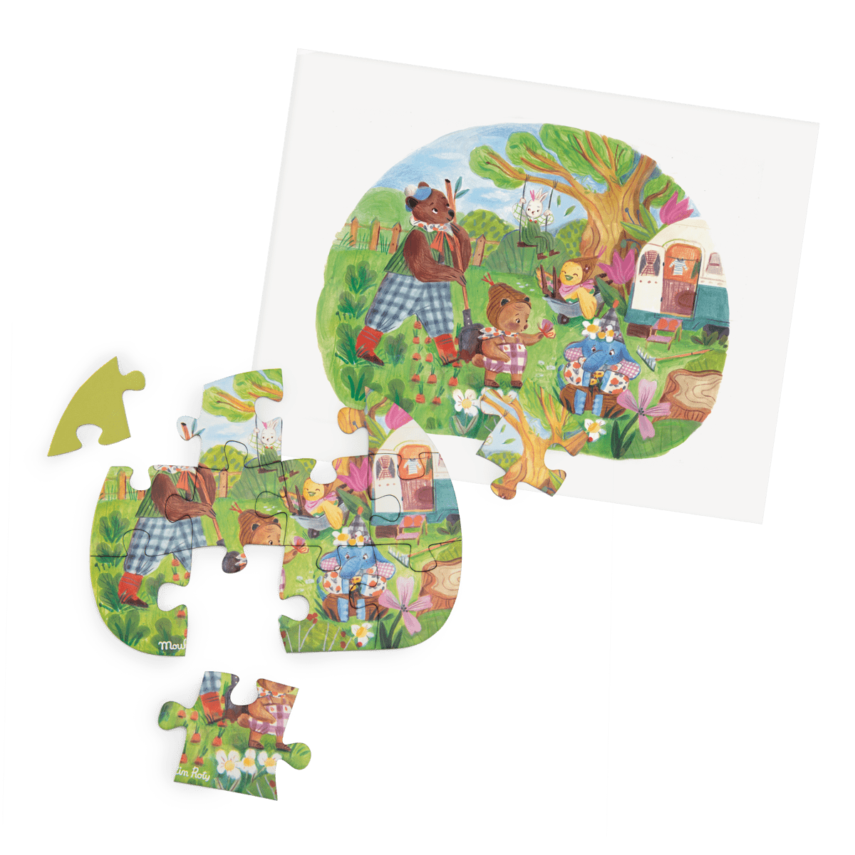 4 mini puzzles Une belle journée (4x12 pièces) Les Minouchkas