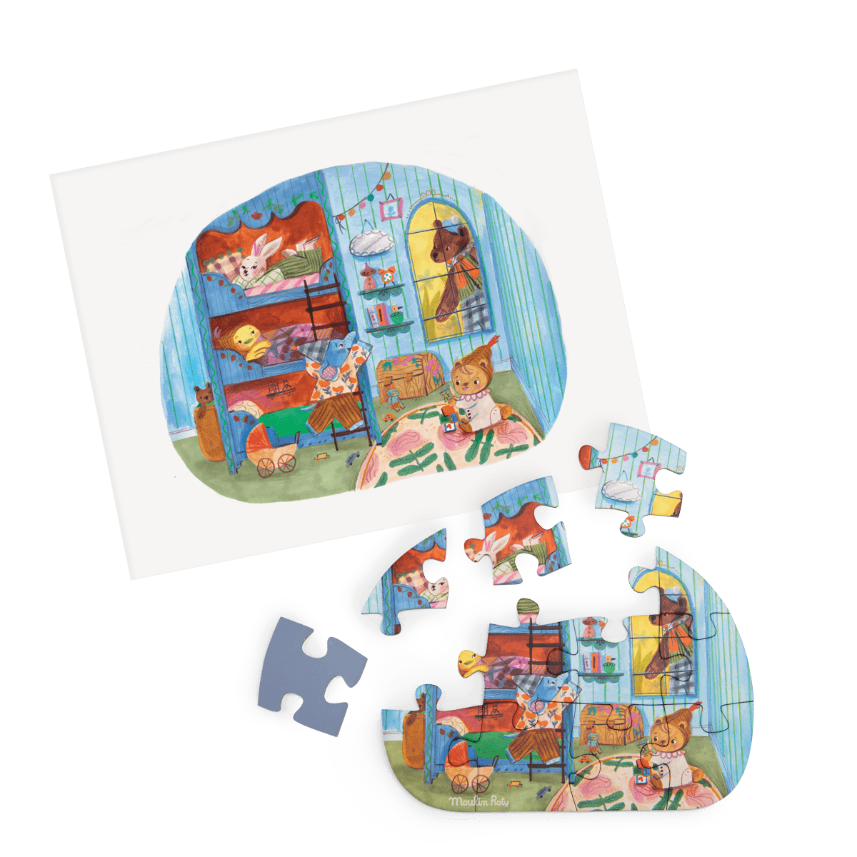 4 mini puzzles Une belle journée (4x12 pièces) Les Minouchkas