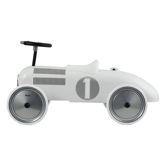 Voiture à pousser autoportée Ride-On blanche