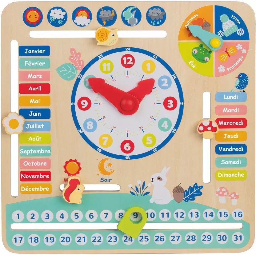 Calendrier en bois WDK Partner 30x4x30 cm