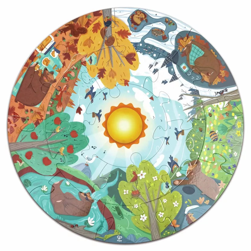 Puzzle circulaire 4 saisons